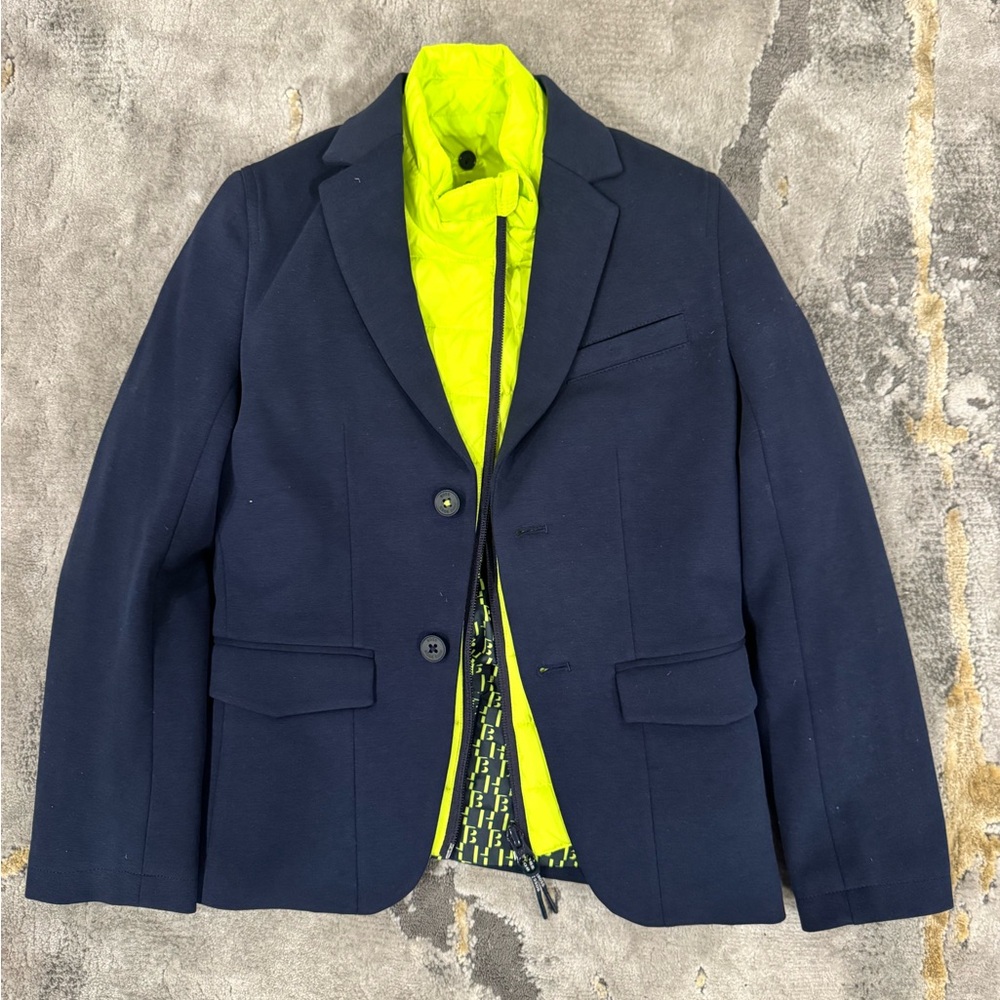 Boss Jacket with Vibrant Yellow Lining